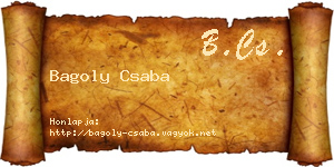 Bagoly Csaba névjegykártya